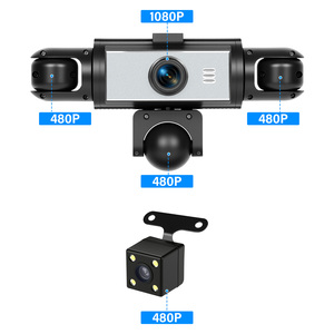 Caméra de tableau de bord PODOFO 3,16 pouces 1080P avec <span class=keywords><strong>5</strong></span> objectifs haute définition, vision nocturne, enregistrement en boucle, vente en gros OEM/ODM - Product Image 5