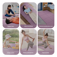 Tapis de yoga TPE pliable, tapis d'entraînement antidérapant, tapis d'exercice pour la maison