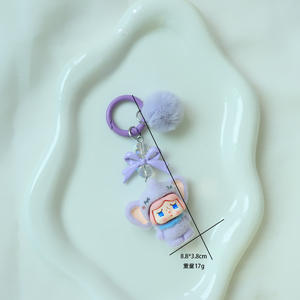 9 estilos de dibujos animados divertido Anime llavero Crybaby joyería llaveros colgante teléfono Correa regalo Juguetes - Product Image 2