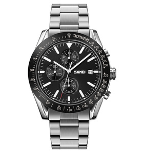 Venta al por mayor de alta calidad de los hombres de negocios de reloj de pulsera de cuarzo de apoyo OEM ODM logotipo personalizado de la marca 3ATM resistente al agua de acero inoxidable - Product Image 3