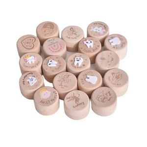 Tùy Chỉnh Bằng Gỗ Trẻ Em Bé Bộ Nhớ Đầu Tiên Răng Lưu Trữ Quà Tặng Lưu Niệm Răng Cổ Tích Hộp Răng Cho Cậu Bé Và Cô Gái - Product Image 1