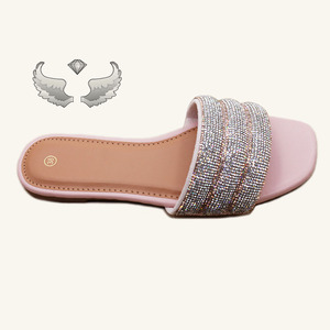 Sandalias y Pantuflas Casuales de Verano para Mujer, Elegantes y de Alta Calidad, con Pedrería, Ligeras, Transpirables para Exteriores - Product Image 4