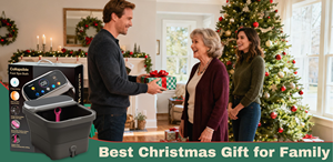 Masseur de pieds électrique multifonctionnel avec roues, bulles chauffantes, lumière rouge, contrôle de la minuterie - Pièces de rechange gratuites - Product Image 5