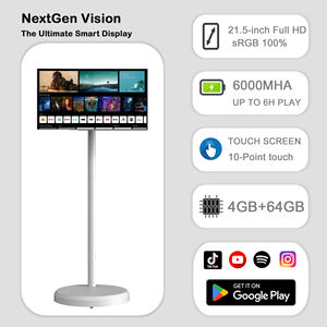 NextGen-Moniteur de jeu <span class=keywords><strong>TV</strong></span> HD de 22 pouces, écran LED intelligent et portable de 21.5 pouces avec armoire blanche, HDTV <span class=keywords><strong>nouvelle</strong></span> génération - Product Image 4