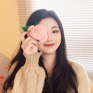 Llavero de <span class=keywords><strong>Rosa</strong></span> de Peluche, Plantas de Microfibra de Poliéster con Relleno de Algodón PP, Colgante de <span class=keywords><strong>Rosa</strong></span> <span class=keywords><strong>Rosa</strong></span>, Amarillo, Arcoíris, Azul para Bolso - Product Image 5