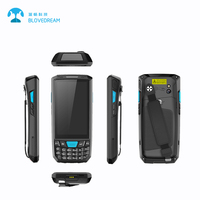 Colector de Datos Móvil Blovedream PDA Industrial Robusto Android con Lector NFC y Escáner de Código de Barras Láser 1D 2D