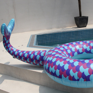 <b>Inflatable</b> Mermaid Swimming Ring 180cm Thickened Tail Design For Adults Unisex Novelty Float Pool Use - Product Image 4