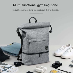 Fashion Gym Backpack Nylon Zipper Closure Unisex Travel Casual <b>Computer</b> <b>Bag</b> 20-37L Anti-Theft Design - Product Image 6
