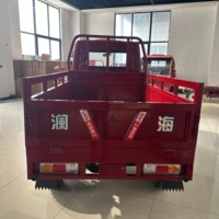 Tricycle de fret WangHu à trois roues avec cabine, capacité de charge de 400 kg, moteur à essence 250cc, carrosserie ouverte