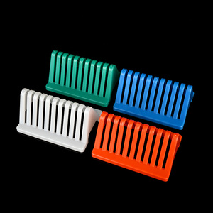 Degao Durable <b>Plastic</b> 10-well <b>Slide</b> Draining Rack Multiple Color Available For Clinical Inspection Teaching Laboratory - Product Image 4