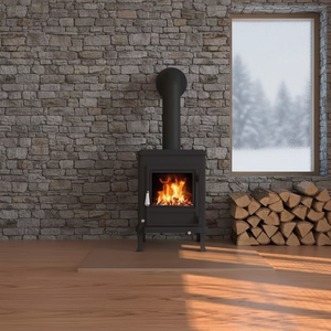 Poêle <span class=keywords><strong>à</strong></span> <span class=keywords><strong>granulés</strong></span> multi-combustibles en fonte, design industriel, pour extérieur, style classique et simple, pour cuisine et salon - Product Image 1