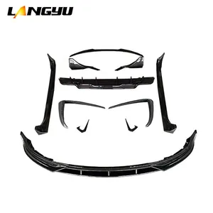 Auto Gemodificeerde Accessoires Snel Aero Pp Gloss Black Bodykit Voor Tesla Model 3 Facelift Body Kits Front Splitter Side Skirts Lip