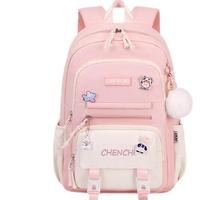 Ensemble de 4 sacs à dos Kawaii mignons personnalisés OEM ODM avec trousse, sac fourre-tout et porte-clés pompon pour filles, enfants et étudiants