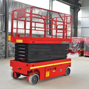 Warehouse <strong>4</strong>-14m Electric Scissor <strong>Lift</strong> Portable Mobile Scissor <strong>Lift</strong> Vertical Lifting <strong>Platform</strong> - Product Image 2