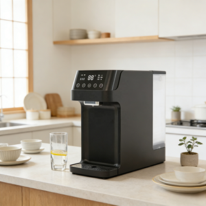 卸売家庭用ブラック新デザイン逆浸透膜浄水器システムタンクレス電気式卓上温冷水ディスペンサー - Product Image 4