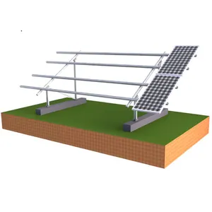 Aangepaste Off Grid Solar Structuur Aluminium Beugel Rekken Met Montage Accessoires