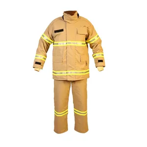 Spezialangebot Nomex 4-Schichten-Feuerwehrmannsanzug Black Fire Mann-Schutzunform Schlussverkauf