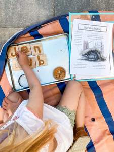 Letras de madera de doble cara superior e inferior | Incluye estuche de almacenamiento <span class=keywords><strong>y</strong></span> lápiz óptico | Juego de 26 piezas - Product Image 4