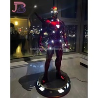 1:1 Sculpture de robot en acier MK50 grandeur nature avec lumières LED taille réelle personnage de film résine acier Figure Statue Sculpture