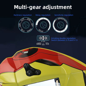 Máscara de Soldadura con Protección Solar y Oscurecimiento Automático, Ventana Grande de Color Real 100*93, 4 Sensores Fotosensibles - Product Image 3