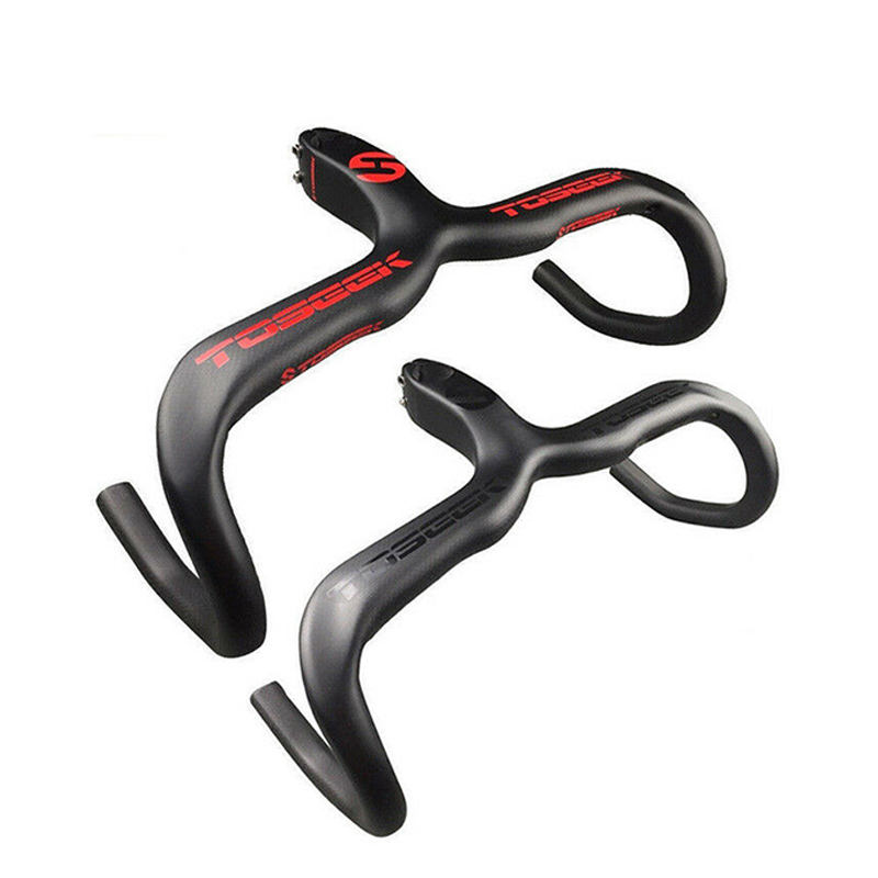 TOSEEK Bull Horn Bicycle Handlebar Carbon Fiber Road Bike
