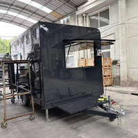 Gerobak Hot Dog Mobile, Truk Kopi, Trailer, Truk Makanan dengan Dapur Lengkap, Kios Makanan Jalanan, Gerobak Hot Dog Multifungsi