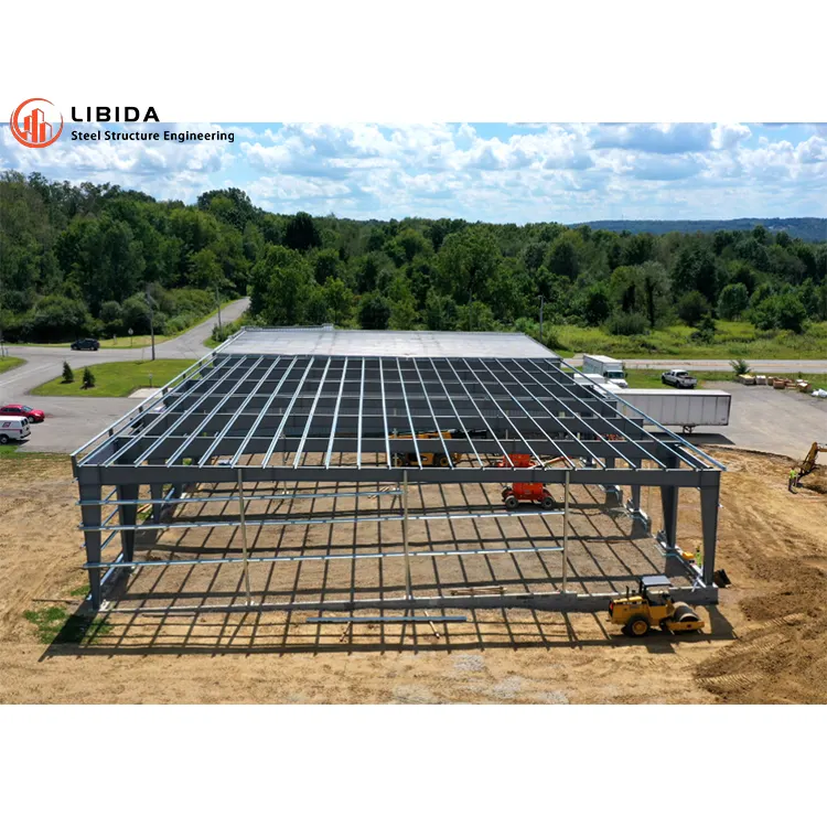 Prédios de armazém de metal para construção de hangares de aço pré-fabricados econômicos para venda, oficina de vários andares, fábrica, edifício industrial