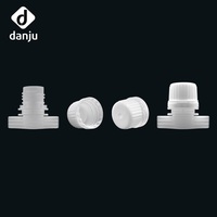 Bouchon en plastique avec bec verseur 16 mm pour liquides, produits chimiques, sachets de recharge, emballages souples et lignes de produits multiples