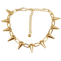 Collier court style punk avec rivets pour hommes et femmes, colliers en métal tendance, bijoux, accessoires quotidiens