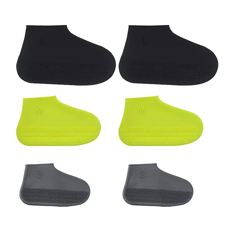 Non-Slip Washable Protection Shoe Covers Silicone Rain Boots Waterproof Shoe Covers Silicone Shoes Cover
