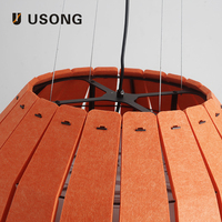 Lampe acoustique en feutre de fibre de polyester ignifuge, insonorisante et anti-moisissure, moderne et simple, personnalisée, garantie 1 an pour les plafonds