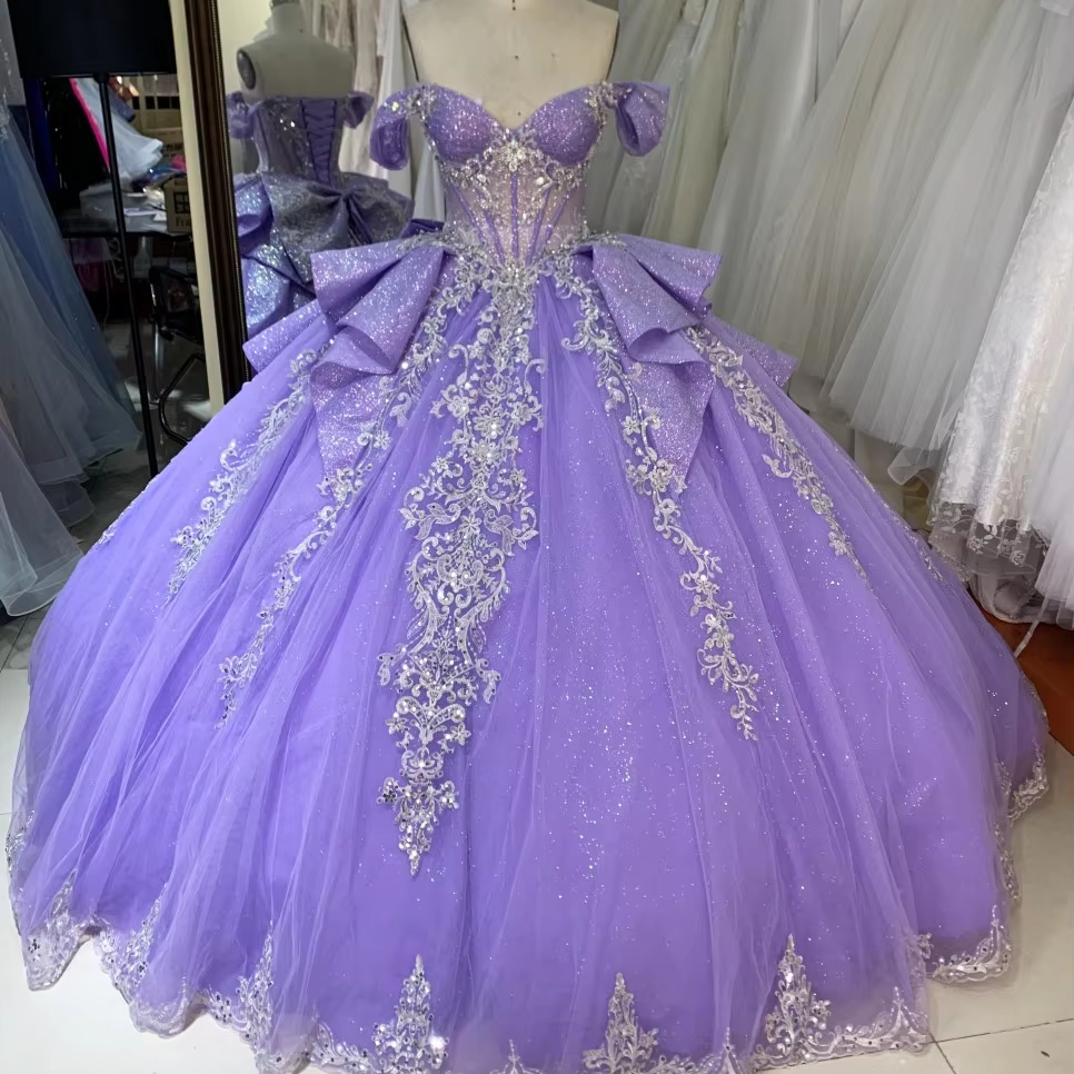 Elegant Dark Purple Violet Quinceanera Dresses Princess Dreams Bridal Fresno  CA
