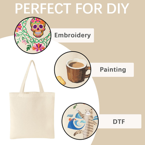 Lot de 30 sacs fourre-tout en <span class=keywords><strong>toile</strong></span> 15x16 pouces pour sublimation, sacs réutilisables pour courses, bureau, marché, cadeaux - Product Image 6