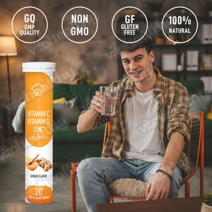 Vitahealthy OEM ODM Marque Privée <span class=keywords><strong>Vitamine</strong></span> C <span class=keywords><strong>D</strong></span> <span class=keywords><strong>Zinc</strong></span> Comprimés Effervescents Sans Sucre pour Adultes <span class=keywords><strong>et</strong></span> Enfants Renforcement Immunitaire Non-OGM - Product Image 6