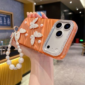 <span class=keywords><strong>Coque</strong></span> de téléphone papillon 3D perlé effet ondulé électroplaqué DIY tendance <span class=keywords><strong>avec</strong></span> chaîne pour <span class=keywords><strong>iPhone</strong></span> 11 <span class=keywords><strong>12</strong></span> 13 14 15 16 17 Pro Max - Product Image 1