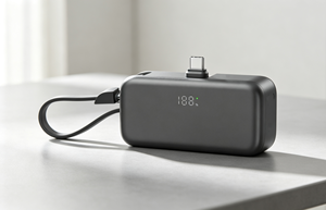 Batterie externe portable 5000 mAh avec câble intégré, écran LCD, 2 interfaces Type-C, <span class=keywords><strong>sortie</strong></span> 22,5 W, se range facilement dans la <span class=keywords><strong>poche</strong></span> - Product Image 6