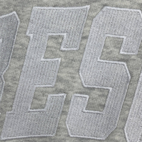 Hoodie Full Zip Patchwork OEM, Bordir Terry Towel 3D High Density, Sweatshirt Streetwear Fleece Tebal yang Dapat Dikustomisasi Secara Massal