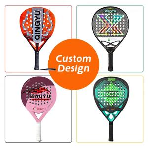 Raquetas de Pádel Qingyu Sport OEM de Fábrica con Logotipo Personalizado, Superficie de Fibra de Carbono Completa con Núcleo de EVA para Mayor Durabilidad y Estabilidad - Product Image 2