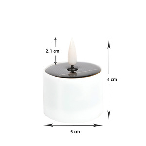 Solar Candle <b>Light</b> <b>Led</b> Flame Effect Waterproof Outdoor Indoor Decorative Lamp Portable Solar Powered - Product Image 4