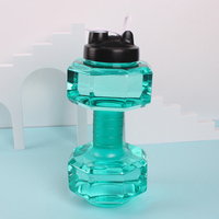 D215 haltère portable fitness bouilloire écologique 2600 ml gym en plastique étanche shaker bouteille d'eau