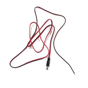 Кабель-удлинитель питания DC5521 5.5мм x 2.1мм, красный/черный провод 18AWG, шнур постоянного тока для камер видеонаблюдения, светодиодных табло, ноутбуков, автомобильных зарядных устройств - Product Image 4