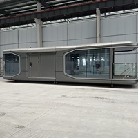 Capsule spatiale préfabriquée écologique de conception moderne en panneaux sandwich, maison conteneur personnalisée d'usine chinoise pour hôtel