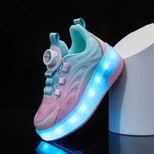 Zapatillas deportivas con luces LED de alta calidad, con carga USB, para niños y estudiantes, zapatillas casuales para exteriores, zapatillas para correr. - Product Image 4