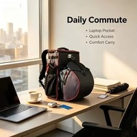 Sac à dos étanche BSCI de grande capacité pour casque, idéal pour moto, cyclisme et randonnée, design personnalisable, support robuste pour équipement de casque
