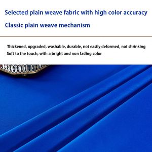 Mantel de tela personalizado multicolor de estilo moderno para el hogar, familias, fiestas, hoteles, con logotipo colorido y técnica de tejido. - Product Image 6