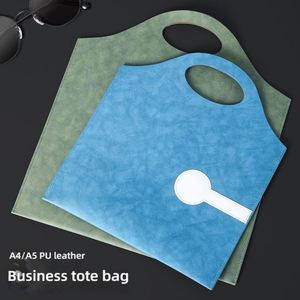 Portafolios de Cuero para Negocios, Portafolios A4, Maletín Portátil, Bolsa de Almacenamiento para Contratos, con Logotipo Personalizable - Product Image 3