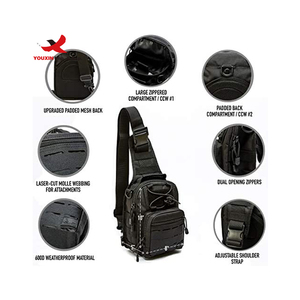 RTS Bulk Mixed Order Chest <b>Bag</b> OEM Small Waterproof Fashion Crossbody Shoulder Chest <b>Bag</b> for Men - Product Image 2