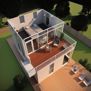 Maison préfabriquée en conteneur détachable à deux étages, bar en conteneur, 4 chambres, <span class=keywords><strong>prix</strong></span> avantageux, transport portable - Product Image 3