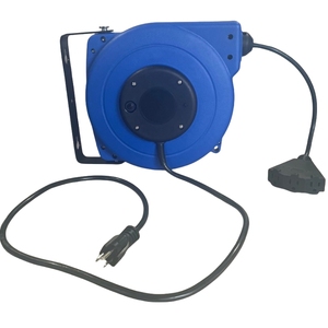 بكرة كابل تمديد كهربائي Nema 5-15، سلك 14AWG SJTOW، 50 قدم، 125 فولت، 13 أمبير، مع موصل ثلاثي مضيء - Product Image 5