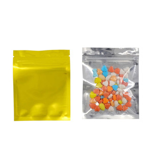 Mặt Trước Trong Suốt Trở Lại Màu Đen Mylar Foil Mini Ziplock Túi 75*100Mm - Product Image 2